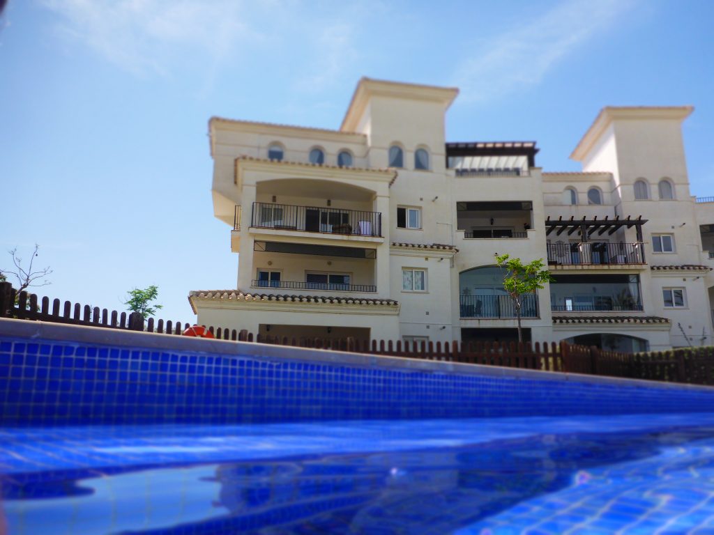 View of the apartment from the pool